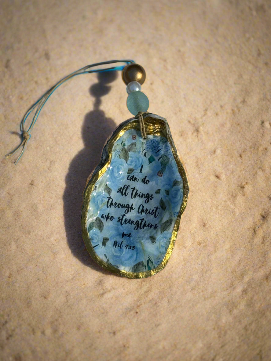 Oyster Ornament Phil 4:13